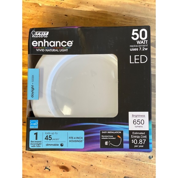 Feit Electric Enhance 50W LED Recessed Downlight with Trim Daylight Dimmable - Picture 7 of 8